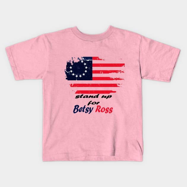 betsy ross Kids T-Shirt by Bnjaminstore